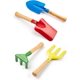 thumbnail image 3 of 5 Piece 8" Kids Gardening Tools, Made of Metal with Sturdy Wooden Handle, Safe Beach Sandbox Toy Gardening Equipment, 3 of 4