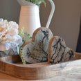 thumbnail image 6 of Tree of Life Embellished Hearts, Set 2,Carved Mango Wood, Rustic Incised Branch Pattern, 6.25 and 4.75 Inches, 6 of 6