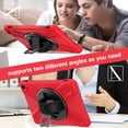thumbnail image 2 of XYX Case for Fire HD 10 Tablet (13th Generation, 2023 Release) with 360 Degree Rotating, Hand Strap, Shoulder Strap, Red, 2 of 7