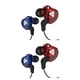 thumbnail image 3 of Auriculares con cable Inteprter sonido estéreo HiFi deportivos Azul+Rojo 2Conjunto, 3 of 6