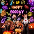 thumbnail image 4 of 7x5ft Halloween Happy Boo Day Backdrop Ghost Theme Birthday Party Banner for Baby Boy 1st Birthday Decorations, 4 of 6