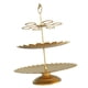 thumbnail image 1 of Soporte para cupcakes, soporte para pasteles, soporte para servir pasteles, elegante soporte para pasteles, plato de frutas Dorado, 1 of 9