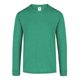 thumbnail image 1 of Playera Cuello Redondo Manga Larga para Caballero, Color Jade Jaspe, Talla Chica, 50% Algodón-50% Poliéster. Yazbek C0354, 1 of 3