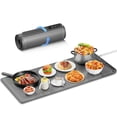 thumbnail image 1 of HYEDSM Fast Heating Warming Mat for Food, XL 36"x16", Electric Food Warmer with 6 Level Adjustable Temperature and 6 Hours Timer, Full-Surface Portab, 1 of 7