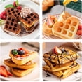 thumbnail image 3 of Jinsinto Heart-Shaped Waffle Pan Aluminum Alloy Waffle Maker Non-Stick Pancake Pan Waffle Pan for Kids Christmas Cakes, 3 of 5