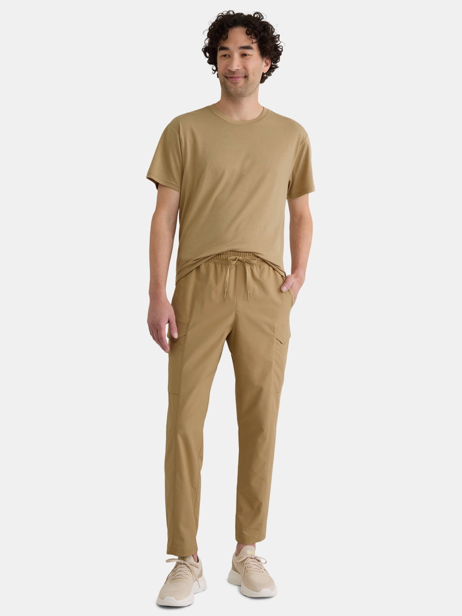 Athletic Works Men's Solid Tri Blend Tee with Short Sleeves, Sizes XS-4XLT