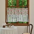 thumbnail image 3 of Vintaged Flower Semi Sheer Lace Curtain For Living Room Bedroom Window Valance, 3 of 15