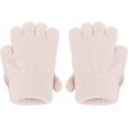 thumbnail image 4 of Guantes sin dedos con solapa para niños, lindos mitones de zorro, elásticos, convertibles, de punto, para invierno, 4 of 5