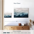 thumbnail image 4 of Elephant Stock Japanese Mountain Landscape Abstract Wall Art - Horizontal Canvas Wall Art - Hallway Wall Decor - Abstract Canvas - Blue And White Decor - 12" x 8", 4 of 8