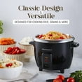 thumbnail image 2 of Elite Gourmet New 6-Cup Electric Rice Cooker, Black - Stainless Steel Inner Pot, 2 of 3