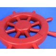 thumbnail image 2 of Handcrafted Model Ships New-Red-SW-12 Red Ship Wheel 12 in. Decorative Accent, 2 of 2