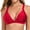 Red, variant on Women’s V Neck Triangle Bikini Top Crisscross Back Swimsuit Tops Padded Push Up Bathing Suit