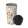 thumbnail image 2 of Honeii Mushrooms Print Travel Coffee Mug Insulated Coffee Cup with Leakproof Lid, Coffee Tumbler, Reusable Coffee Cups with Seal Lid, 2 of 8