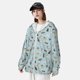 thumbnail image 3 of Balery Cartoon Doodle Puppy Sudadera ligera de manga larga con capucha y protección solar UPF 50+ para hombre y mujer, ideal para pesca y running-Small, 3 of 7