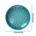 thumbnail image 4 of Tambor Lengua 6 Pulgadas 8 Notas Sartén Mano Etérea Impermeable para Jardín Exterior (verde, 4 of 9