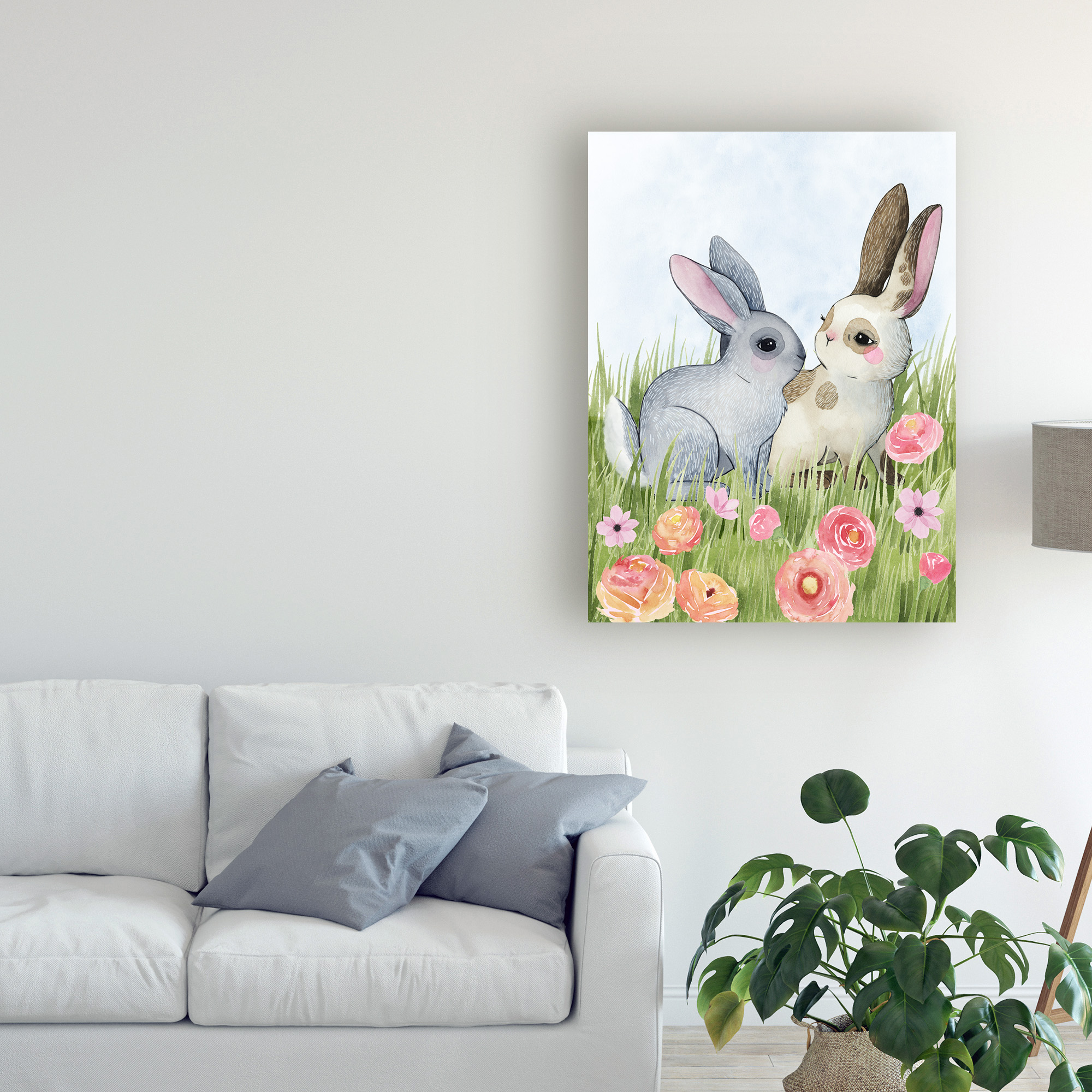 Trademark Fine Art 'Some bunny Love I' Canvas Art by Grace Popp