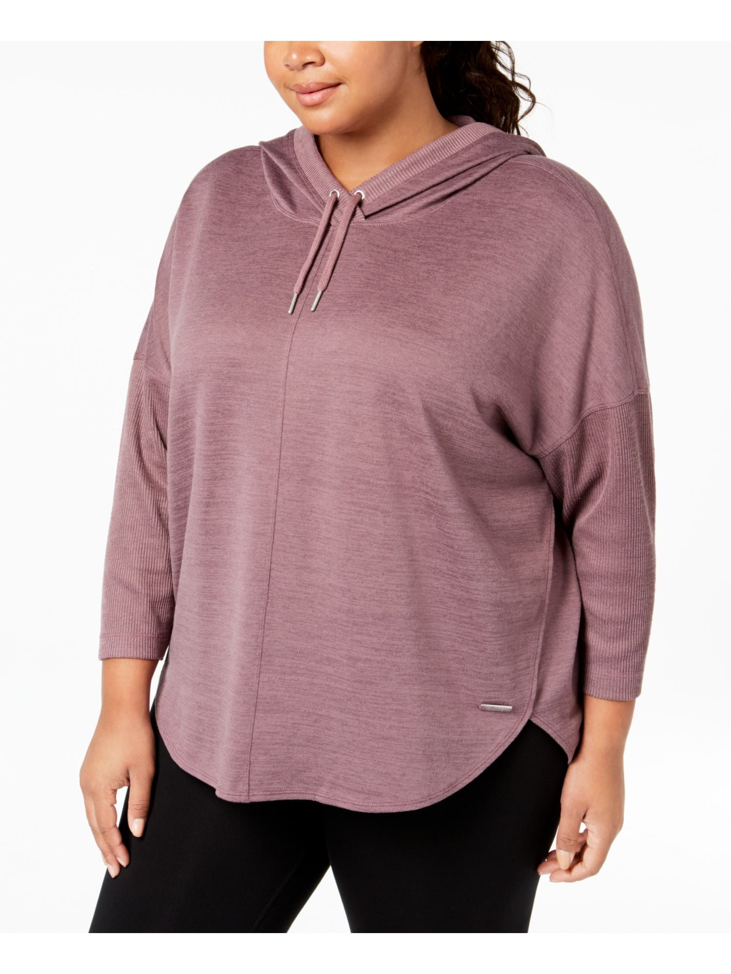 Memoriseren Validatie streep CALVIN KLEIN $69 Womens New 1469 Purple Hooded Kimono Sleeve Top 2X Plus  B+B - Walmart.com