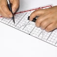thumbnail image 5 of 30CM Drawing Triangle Ruler Multi-Function Design with Handle Protractor Measurement Stationery, 5 of 7