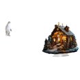 thumbnail image 1 of Escultura de pingüino,Escultura de pingüino para decoración nórdica del hogar,Escultura de la Natividad,Adorno acrílico 2D Adorno de pie,Centro de mesa con decoración de belén acrílico, 1 of 8