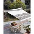 thumbnail image 3 of Sun Shade Sail 6.5x10Ft Bohemia Black Lines Ethnic Pattern Uv Block Sunshade Canopy Outdoor Shade Cover Rectangle Shade Cloth For Patio Garden Yard Deck Pergola, 3 of 6
