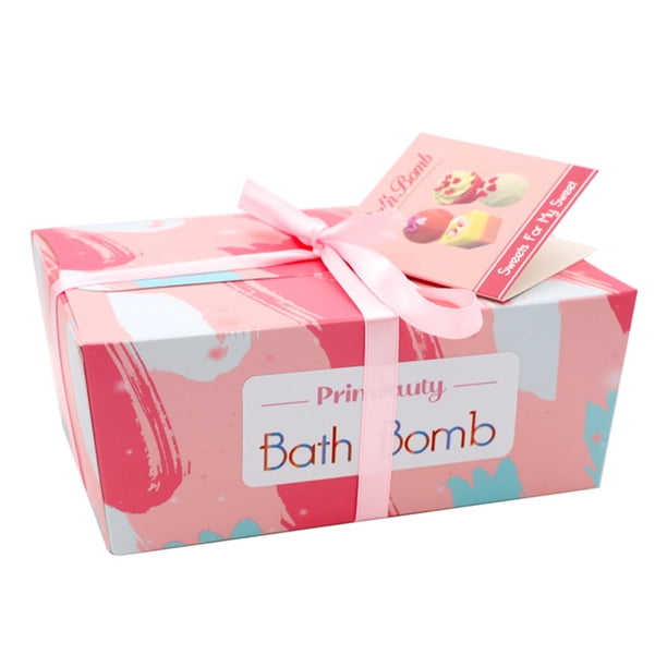 6PCS Bombas de baño Set Aceites esenciales hechos a mano Bombas de baño de burbujas Labymos Natural