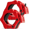 thumbnail image 4 of Mata1-USA Barbell Clips Set of 2 Red, Non Slip, Quick Release Clamps, 4 of 10