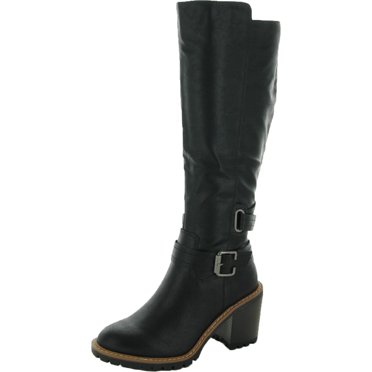 Sun + Stone Womens Viviaan Zip up Buckle Knee-High Boots - Walmart.com