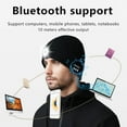 thumbnail image 2 of Morttic Bluetooth Beanie Hat with Light ,Updated Rechargeable 5 LED Headlamp Cap with Wireless Headphones,Build in Mic,Unisex Knit Skull Cap Hats for Men Women Teen, 2 of 8