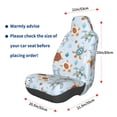 thumbnail image 3 of Wukai Sea Turtle Full Set Car Seat Covers with Soft Padding Universal Auto Front Seats Protector and Cushion Mat, 3 of 5