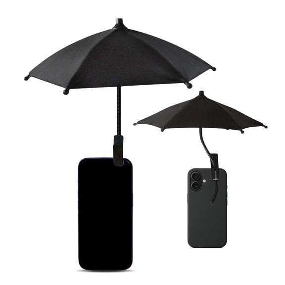 YOSUOPOC Phone Umbrella, Anti-Glare Clip-On Sun Shade for Smartphones, Universal Fit for Outdoor Use