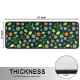 thumbnail image 5 of Kitchen Rugs Sets Of 2,Mixed Citrus Fruit Leaves DarkGreen Pattern Anti Fatigue Kitchen Mat Rugs Non Slip Washable,Decorative Kitchen Floor Mats for Kitchen,Sink,Laundry,17"x47"+17"x47", 5 of 5