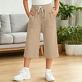 thumbnail image 2 of ShomPort Kids Capri Pants Boys Girls Drawstring Active Cropped Sweatpants Casual Loose Capris with Pockets 5-15Years, 2 of 7