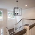 thumbnail image 2 of Melucee 6-Light Black Farmhouse Chandelier, Iron Lantern Pendant Light Rustic Cage Adjustable Height, 2 of 5