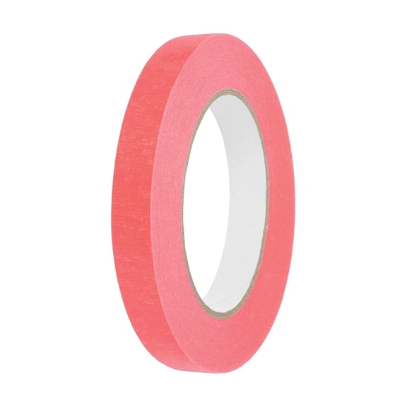 9/16" x 54.5 Yard Colorful Masking Tape Crepe Paper Masking Tape, Pink