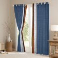 thumbnail image 3 of Manfei Blue Abstract Ombre Black Out Curtains, Retro Geometric Stripes Curtains Pack of 2 (42x63 Each), Child Kid Adult Bedroom Curtains, Curtains and Drapes Room Decor, 3 of 6