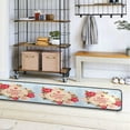 thumbnail image 4 of Dreamtimes Happy Valentine Day Rose Hallway Runner Rug 2'x6' Kitchen Rug with Rubber Backing Red White Floral Flowers Non Slip Entryway Rug Runner Soft Area Rug for Hallway Bedroom Kitchen, 4 of 6