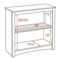thumbnail image 4 of Home Square 2-Piece Set with 29" 2 Shelf and 48" 4 Shelf Bookcase in Espresso, 4 of 9