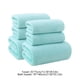 thumbnail image 4 of Pack de 6 toallas de baño | Toallas de baño de algodón suaves, gruesas y absorbentes | 2 toallas de baño 140x70cm + 4 toallas faciales 75x35cm | Secado rápido | Polivalente | Spa, Gimnasio, 4 of 7