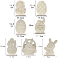 thumbnail image 5 of D-GROEE 3PCS Easter Crafts Wooden Ornaments Unfinished Crafts Wood Egg Bunny Chicken Flower Shape for DIY Kids Easter Party Decoration Supplies, 5 of 7