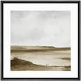 thumbnail image 2 of PixonSign Framed Canvas Wall Art Aerial View Cloudy Stormy Desert Landscape Print Nature Wilderness Fine Art Farmhouse/Country Minimal Artwork for Living Room, Bedroom, Office - 24"x24" Black, 2 of 5