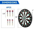 thumbnail image 3 of GSE Games & Sports Expert 18" 2-in-1 Paper Baseball & Dart Board Games Set. Double-Sided Dartboard with six 17G Steel Tip Darts, 3 of 7