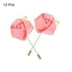 thumbnail image 3 of 12 Pcs Ramilletes de Rosa con Alfileres para Hombres Ceremonia de Boda Aniversario Cena Formal Fiesta Rosa Oscuro, 3 of 5