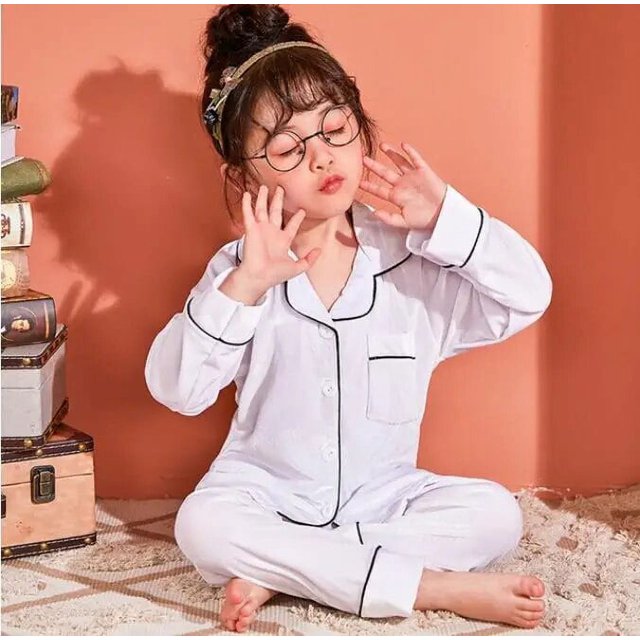 Conjunto de Pijamas de terciopelo Coral para niños y niñas, ropa de dormir cálida de franela de manga larga para el hogar, Navidad, Año Nuevo, Invierno