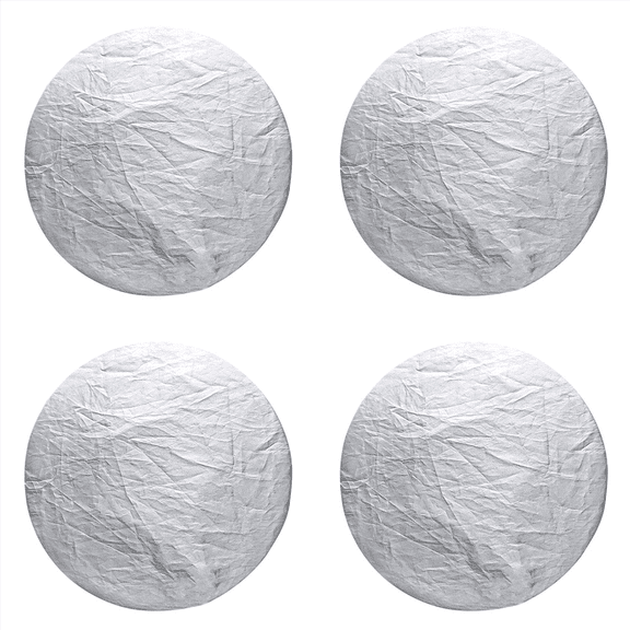 4X Car Steering Wheel Sunshade Side Window Shade Silver Coated Cloth Steering Wheel Cover Sunscreen Insulation