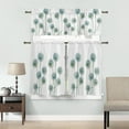 thumbnail image 4 of 3 Piece Curtains Tiers and Valances Set, Dandelion Flower Floral Print Vintage Farmhouse Decoration Rod Pocket Short Window Treatment Tiers Curtains Panel and Valance for Cafe Bathroom Kitchen, 4 of 6
