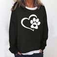 thumbnail image 2 of WREESH Womens Fashion Sweatshirt Casual Crewneck Sweatshirt Print Pullover Loose Fit Long Sleeve Tops Large Tie Dyed Casual Hoodie Black, 2 of 4