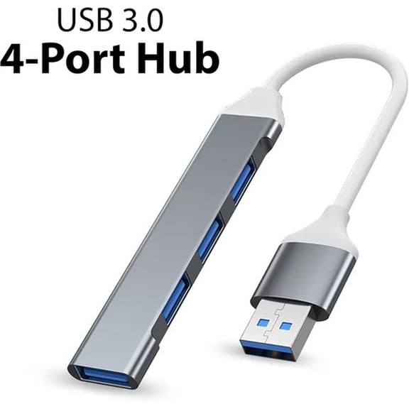 USB Hub Multiport Dock Multi-Splitter USB Type-A 3.0 Hub Adapter for PC Mac