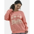 thumbnail image 4 of No Boundaries Oversized Graphic Crewneck Sweatshirt, Midweight, Women's and Women's Plus, 4 of 5