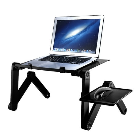 Adjustable Laptop Table Foldable Standing Desk Portable Bed Tray