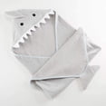 thumbnail image 4 of Toalla Baby Aspen Gray Shark con capucha, 76 x 76 cm, algodón, 4 of 6